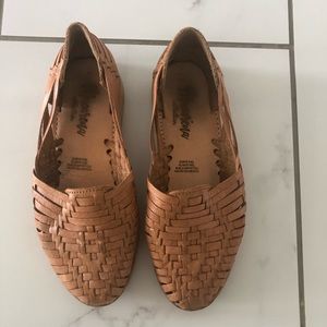 Womens Huarache leather flats